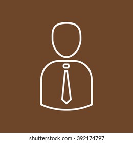 Line icon- businessman
