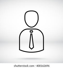 Line icon- businessman