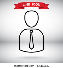 Line icon- businessman