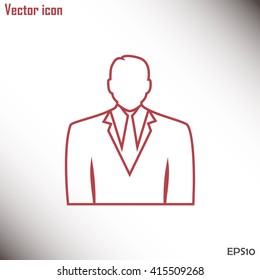 Line icon- businessman