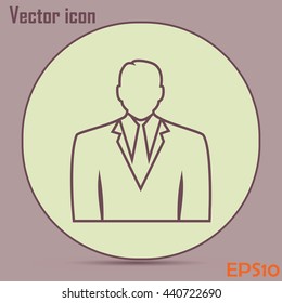 Line icon- businessman