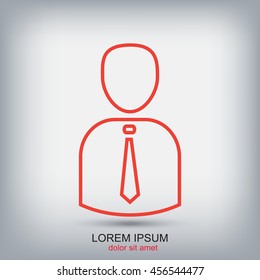 Line icon- businessman