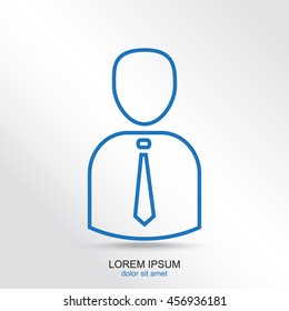 Line icon- businessman