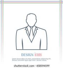 Line icon- businessman