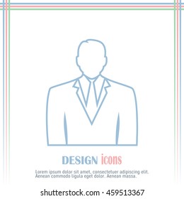 Line icon- businessman