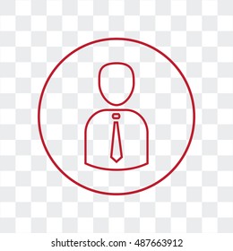 Line icon- businessman