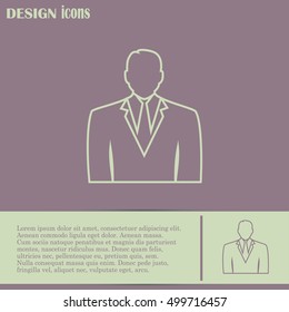 Line icon- businessman