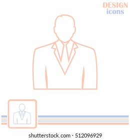 Line icon- businessman