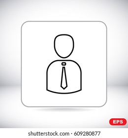 Line icon- businessman