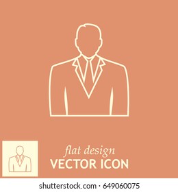 Line icon- businessman