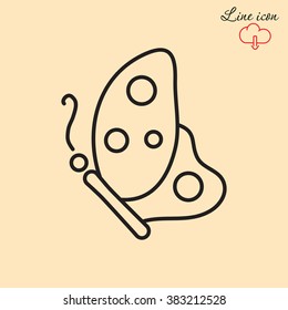Line icon- butterfly