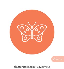 Line icon- butterfly