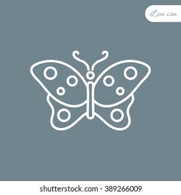 Line icon- butterfly