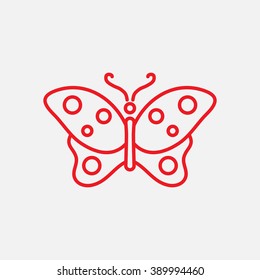 Line icon- butterfly