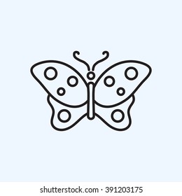 Line icon- butterfly