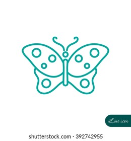 Line icon- butterfly