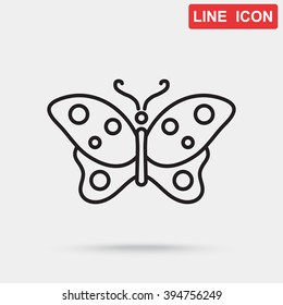 Line icon- butterfly