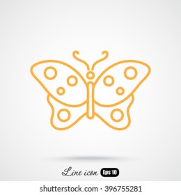 Line icon- butterfly