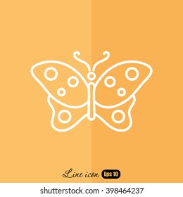 Line icon- butterfly