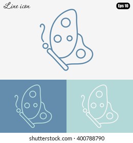 Line icon- butterfly