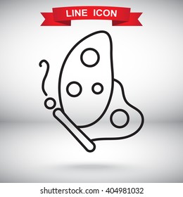 Line icon- butterfly