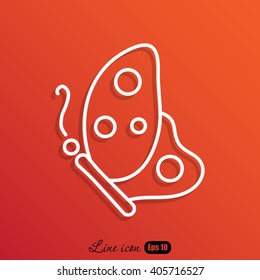 Line icon- butterfly