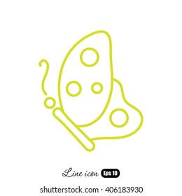 Line icon- butterfly