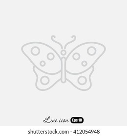 Line icon- butterfly