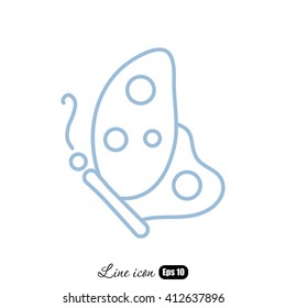 Line icon- butterfly