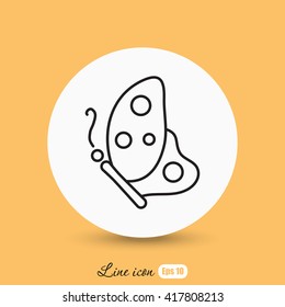Line icon- butterfly