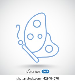 Line icon- butterfly