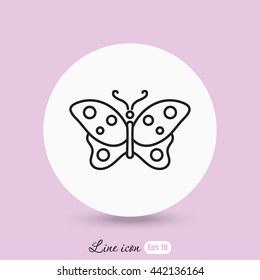 Line icon- butterfly