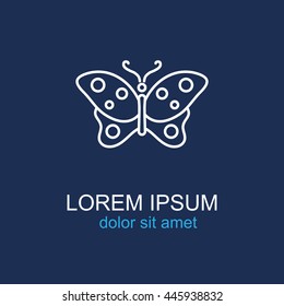 Line icon- butterfly