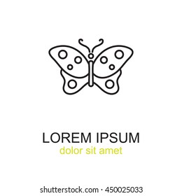 Line icon- butterfly