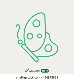 Line icon- butterfly