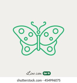 Line icon- butterfly