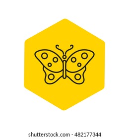 Line icon- butterfly
