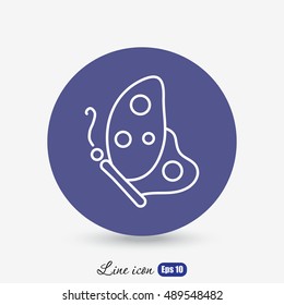 Line icon- butterfly