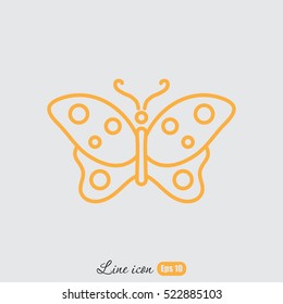 Line icon- butterfly