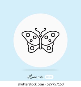 Line icon- butterfly
