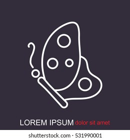 Line icon- butterfly