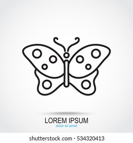 Line icon- butterfly