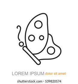 Line icon- butterfly