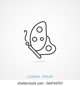 Line icon- butterfly