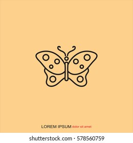Line icon- butterfly