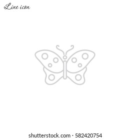 Line icon- butterfly