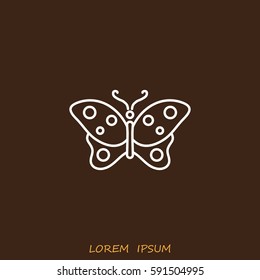Line icon- butterfly