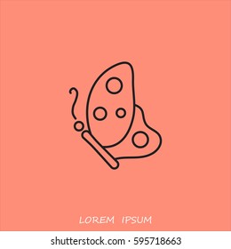Line icon- butterfly