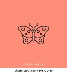 Line icon- butterfly