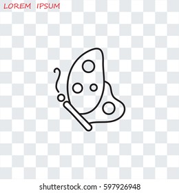 Line icon- butterfly